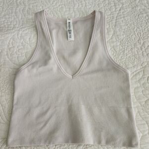 Athleta Aurora Seamless Crop Rib Tank, XS
